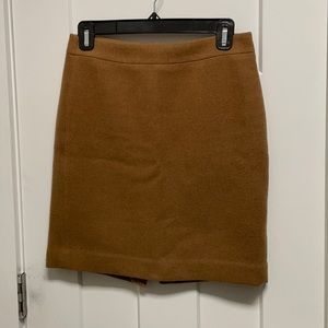 JCrew factory wool camel pencil skirt